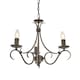 image 1 of Bernice 3 Light Multi Arm Ceiling Pendant Antique Silver, E14