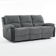 image 1 of Manual Reclining Sofa, Jumbo Cord Fabric Recliner 3 Seater Armchair - 3 Seater