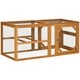 image 1 of PawHut Wooden Chicken Coop w/ Perches, Doors, for 2-4 Chickens