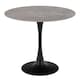 image 1 of Malta Ceramic Round Dining Table Grey and Black 90x75 cm