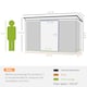 image 5 of Outsunny 9 x 4FT Outdoor Metal Frame Garden Storage Shed, Grey