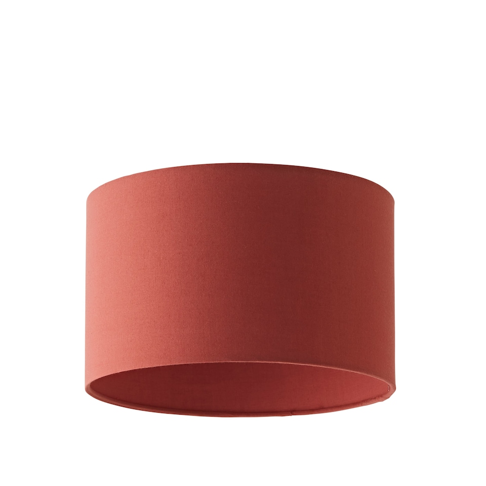 image 1 of ValueLights Reni Small Rust Lamp Shade & Bulb | Orange