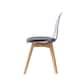 image 3 of Dining Chair DKD Home Decor Black Multicolour Natural 30 x 40 cm 54 x 47 x 81 cm Black