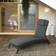 image 10 of Outsunny Garden Sun Lounger Chair Cushion Reclining Relaxer Indoor Outdoor 
