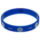 image 1 of Leicester City FC Crest Silicone Wristband - Blue/White - One Size