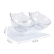 image 5 of Living and Home 15° Tilted Elevated Feeder with Double Cat Bowls, Transparent | White