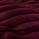 image 4 of OHS Ribbed Duvet Cover Faux Fur Winter Warm Bedding Set | Red | Burgundy | King