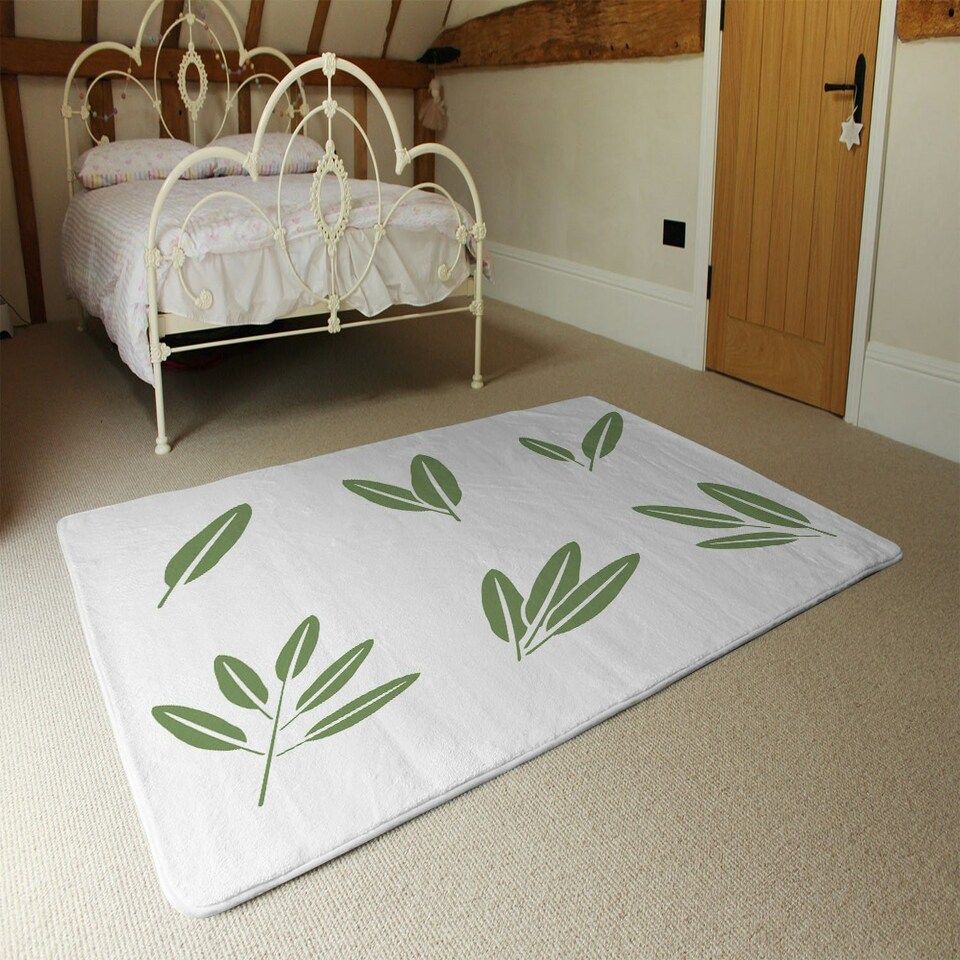 image 1 of Herbs (Rug) Green | Small: 60x110cm