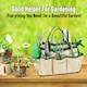 image 9 of 11pc Heavy Duty Stainless Steel Garden Tool Set with Tote Bag Durable Hand Tools