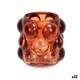 image 1 of Candleholder Microbeads Orange Crystal 8,4 x 9 x 8,4 cm (12 Units) N/A