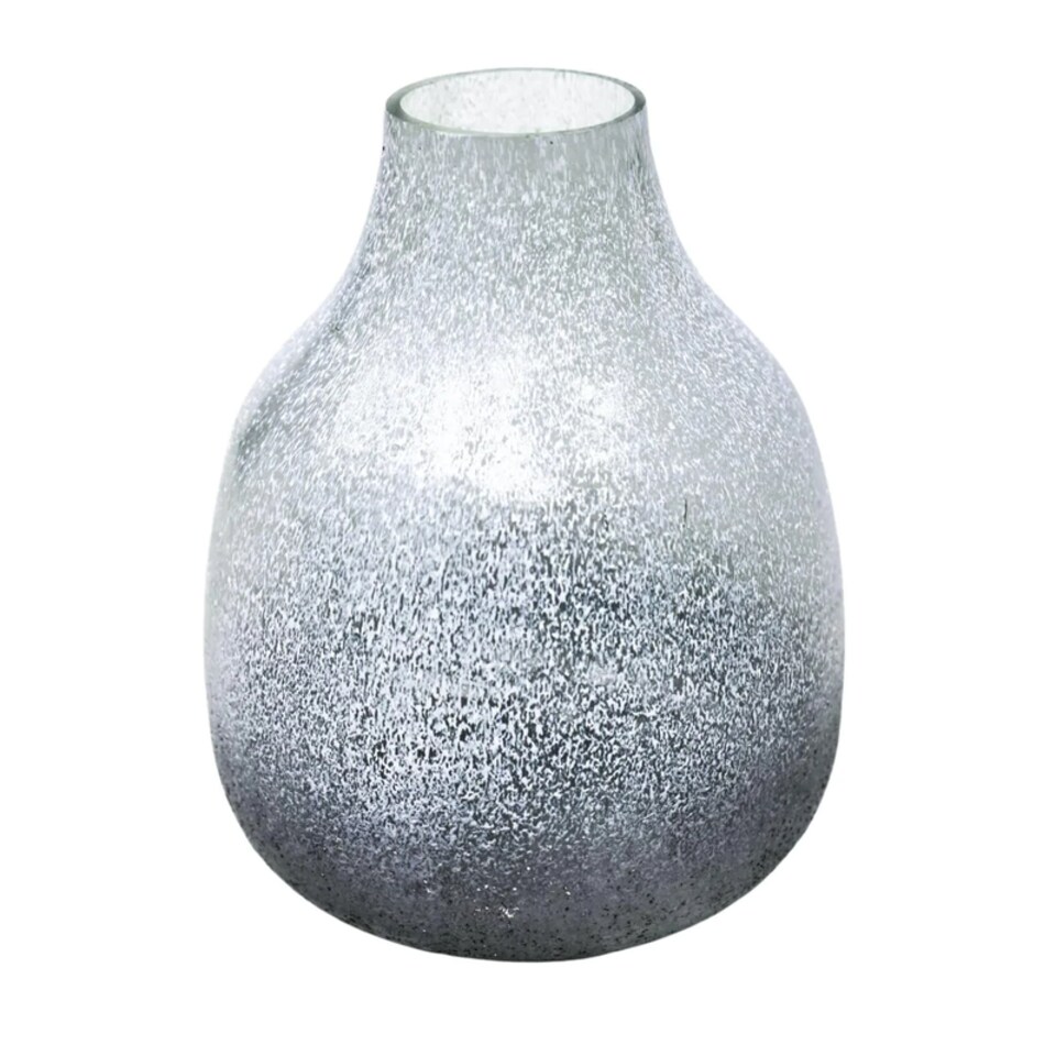 image 1 of Verre Round Frosted Vase - Glass - L21 x W21 x H25 cm - Atlantic Blue | Blue