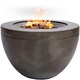 image 1 of MDA Designs TABITI Dark Grey Gas Fire Pit for Garden & Patio - Luxurious Eco-Stone Finish Outdoor Heater Fire Pit