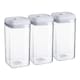 image 1 of Argon Tableware Flip Lock Plastic Food Storage Containers - 1.2 Litre - White - Pack of 3