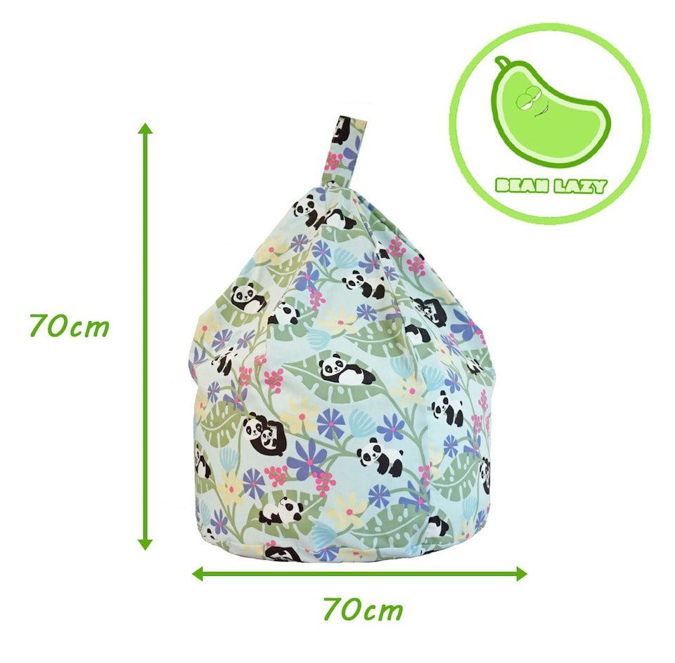 image 1 of Bean Lazy Panda Light Blue Bean Bag Large Size