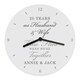 image 6 of Personalised Anniversary Wooden Clock