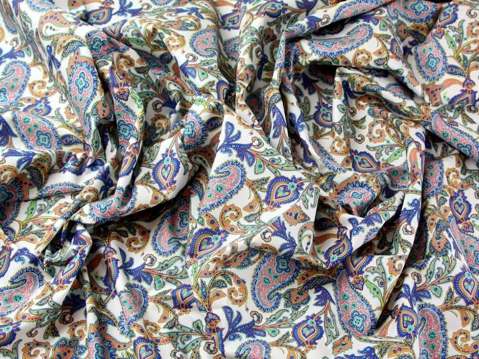 Blue Cotton Lawn Fabric for Dressmaking, 140cm / 55" Wide - per metre
