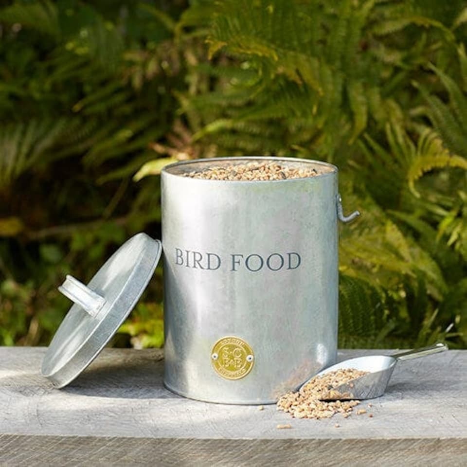 image 1 of Burgon & Ball Sophie Conran Galvanized Bird Food Tin