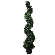 120cm Artificial Natural Boxwood Spiral Topiary