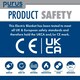 image 8 of Purus Electric Heated Fleece Blanket Throw 160x120cm - Blue Blue