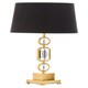 image 3 of Interiors by Premier Gold And Crystal Table Lamp Gold