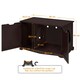 image 3 of Yaheetech Hidden Cat Litter Box Furniture N/A | Espresso | One Size