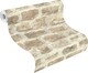 image 5 of Rustic Stone Brick Natural Wallpaper | Cream