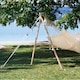 image 3 of Madera Wooden Post Hammock Stand Brown