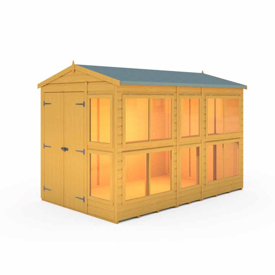image 1 of Sun Hut 6 x 10 Feet Potting Shed - L298 x W185.8 x H214.6 cm | Brown