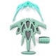 image 7 of Meteor Marven Cycle Helmet MTB Bike Skateboard Scooter Safety Gear Black | Black/Cyan  | L