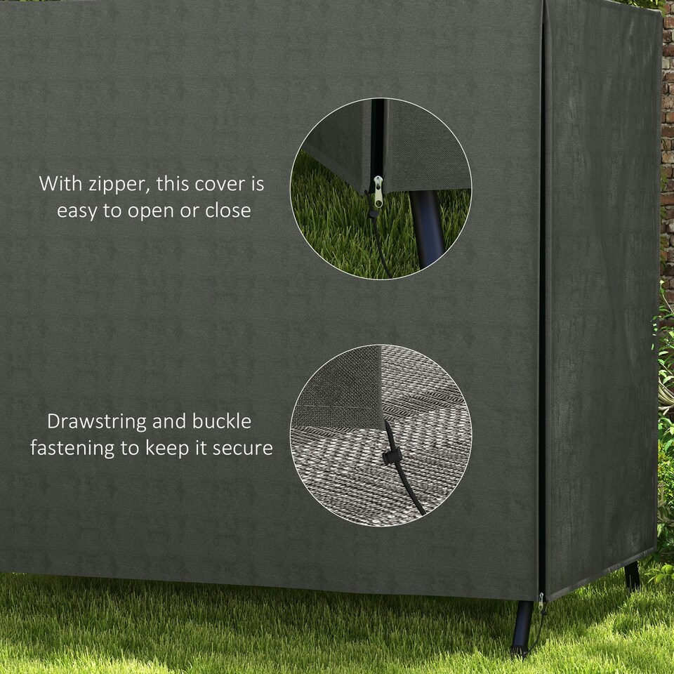 image 1 of Outsunny Garden Furniture Protector Patio Swing Chair Cover Grey