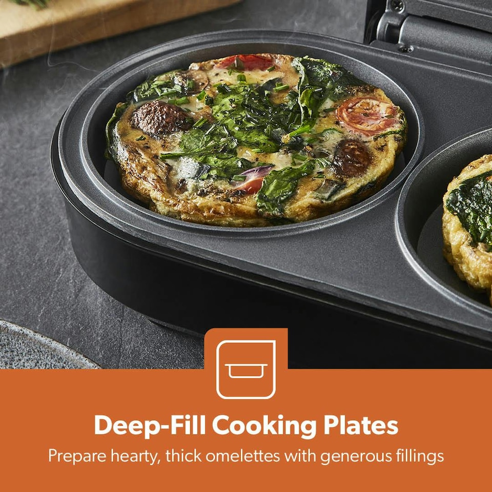 image 1 of GEEPAS Dual Omelette Maker XL