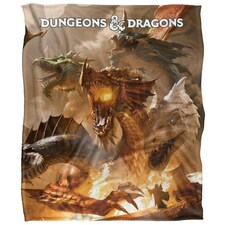Dungeons & Dragons Tiamat Blanket - White - One Size