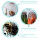 image 2 of Argon Tableware Glass Spaghetti Jars with Heart Labels - 2L - Clear - Pack of 6