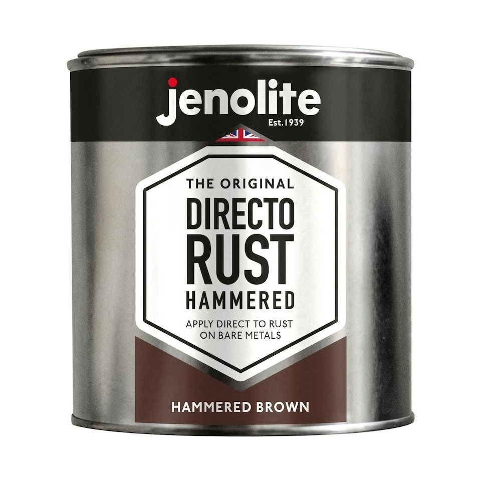image 1 of Jenolite Directorust Hammered All-In-One Multi-Surface Paint - Brown - 1l