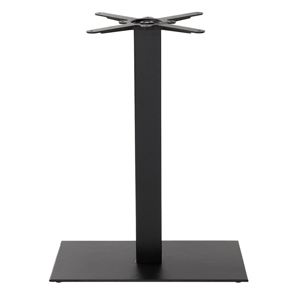 Black cast iron rectangular table base - Single 1050 mm Black