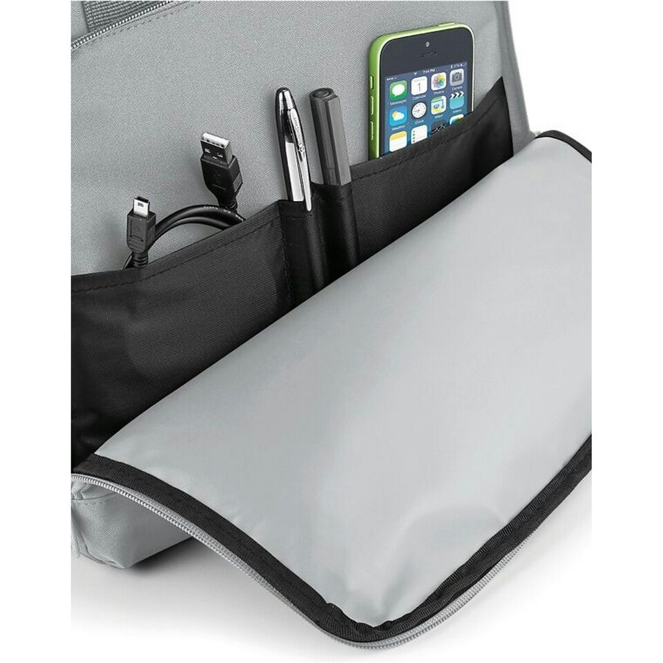 image 1 of Bagbase Roll Top Twin Handle Backpack - Light Grey - One Size