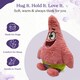 image 4 of Warmies Plush Patrick Star from Nickelodeon’s Spongebob Squarepants. Microwavable Toy, Weighted Heatable Plushie for Adults and Kids, Stuffed Cuddly Toy, Gently Scented with French Lavender