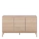 image 2 of Linley 3 Door Sideboard in White Oak
