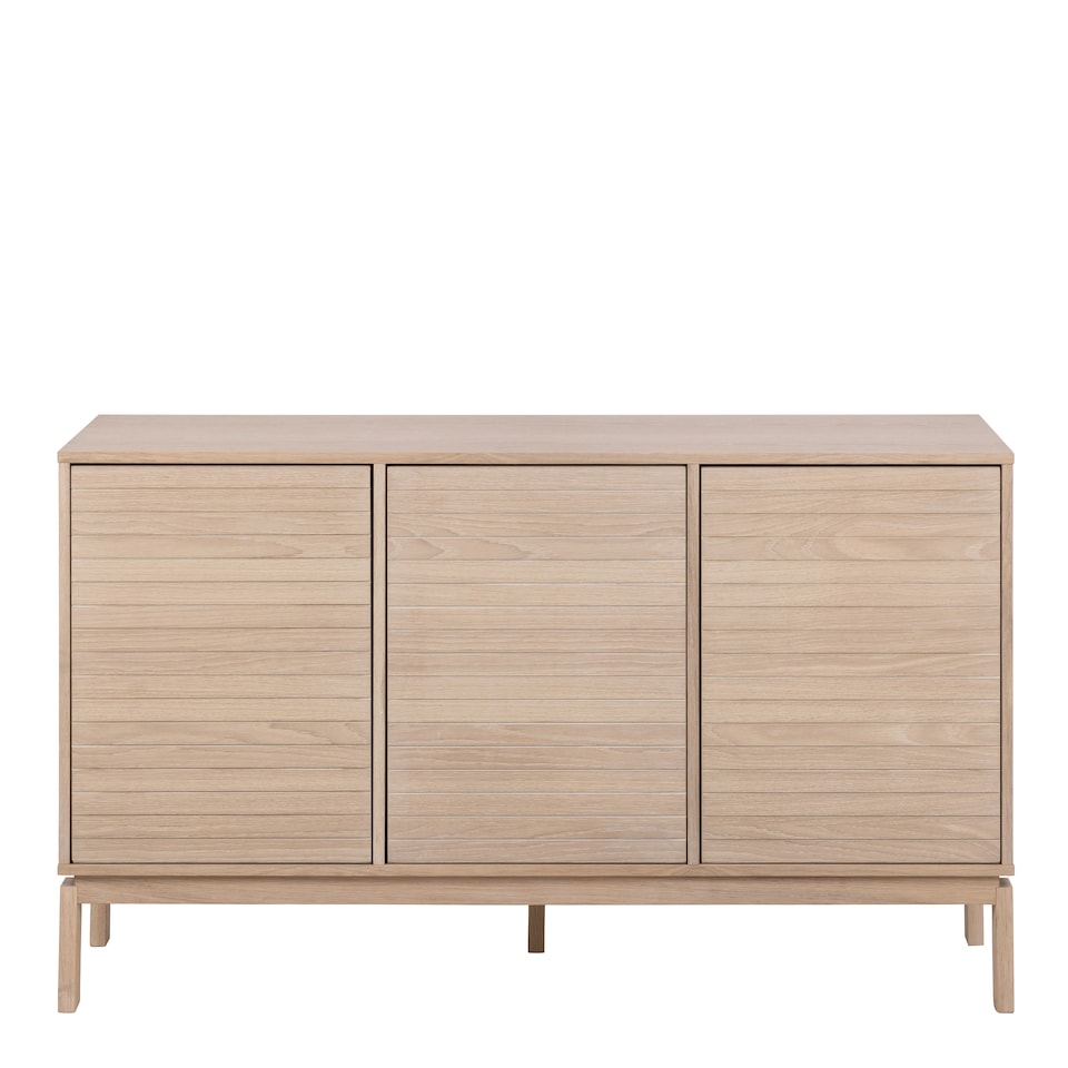 image 1 of Linley 3 Door Sideboard in White Oak