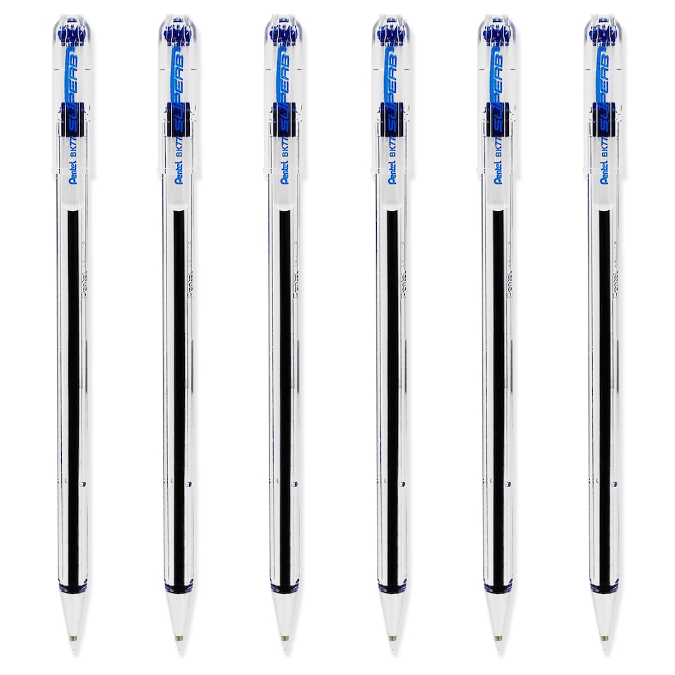 image 1 of Pentel BK77 Superb Ballpoint Pens 0.7mm Pack of 12