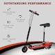 image 3 of HOMCOM Folding Ride on Powered Scooter for Age 4-14 Years, Red