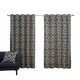 image 4 of Marrakech Eyelet Curtains - Blue - 229cm x 183cm