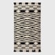 image 2 of Homescapes Dinan Black and White Kilim Cotton Rug - 240 x 300 cm | Black | 240 x 300 cm