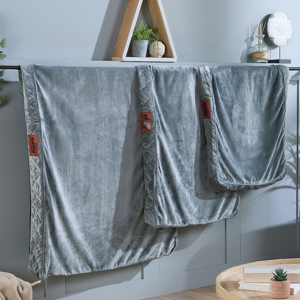 image 1 of Paws for Slumber Pet Bed Cover, Grey, Medium