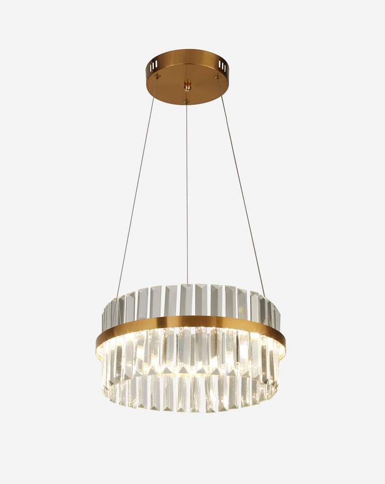 image 1 of Pagazzi Camburn Brushed Gold LED Halo Pendant