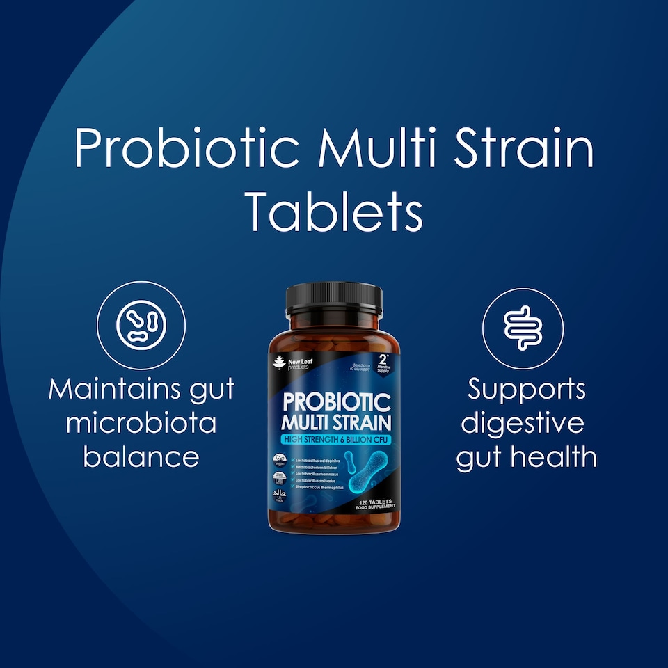 image 1 of Probiotic Multi Strain 120 Tablets Gut & Digestive