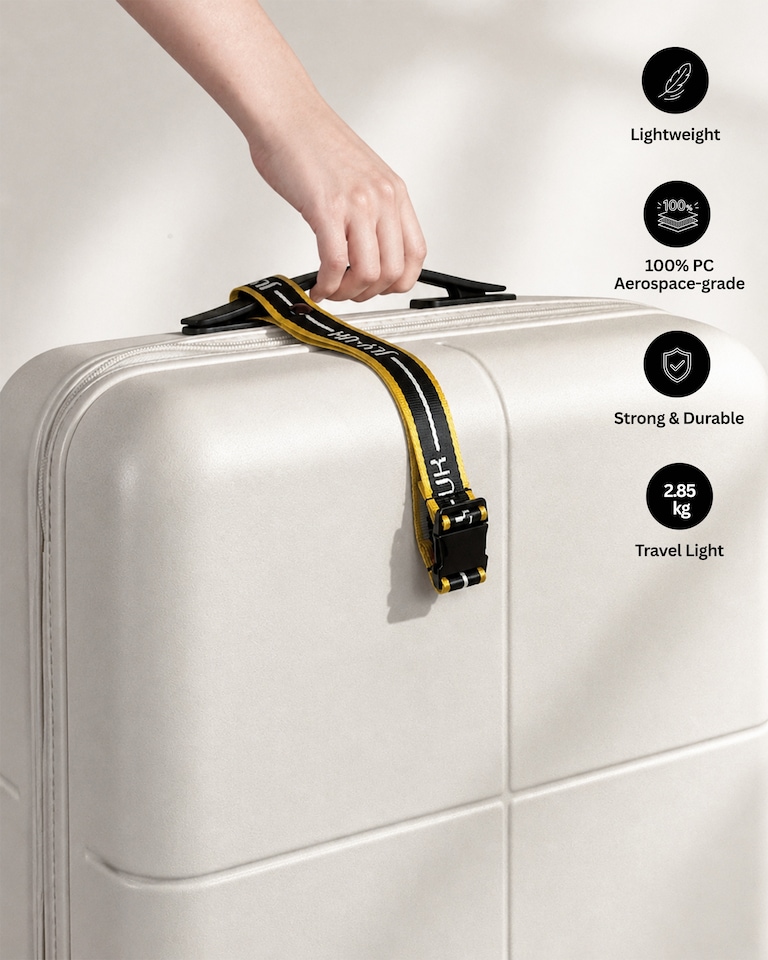 image 1 of Premium 100% Makrolon PC 2 PCS Suitcase Set | Vanity + Cabin Luggage