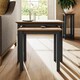 image 6 of Taberno Oak Nest Of 2 Tables Graphite Blue Blue