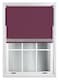 image 2 of FURNISHED Blackout Roller Blinds with Silver Glitter Trim Made to Measure | Purple | Aubergine | (W) 90cm x (L) 165cm