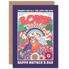 Mothers Day Card Thanks Love You Give Mum Card